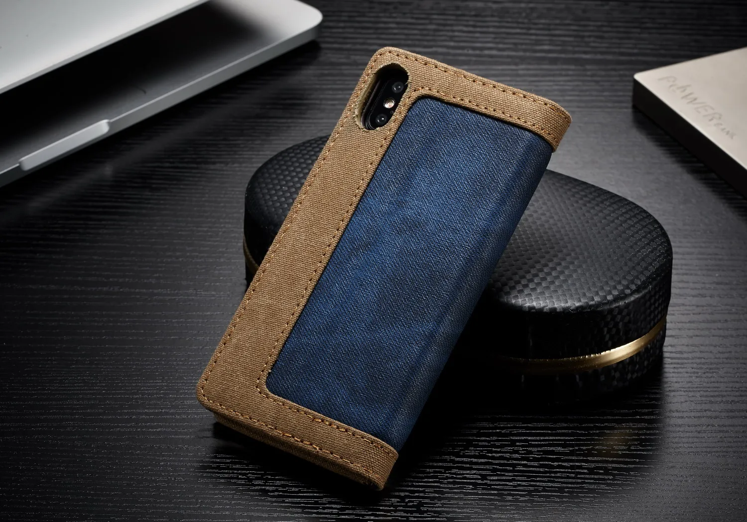 CaseMe для Apple Iphone X 6 S 7 8 Plus роскошный Магнитный джинсовый кошелек Canva чехол-подставка для Iphone XS Max XR X держатель для карт сумка для телефона