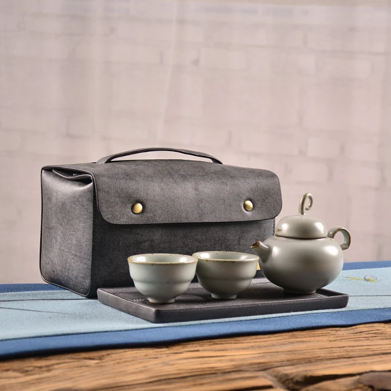  TANGPIN chinese ceramic teapot teacups a tea sets portable travel tea sets with travel bag