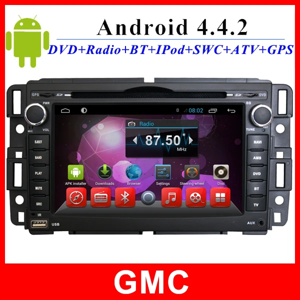 2 din 7 inch touch screen car dvd player for GMC Yukon Denali & Acadia