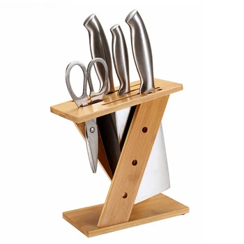 

Multifunction Wooden Kitchen Knife Holder Multifunctional Storage Rack Tool Holder Cutter Block Stand Kitchen Accessories