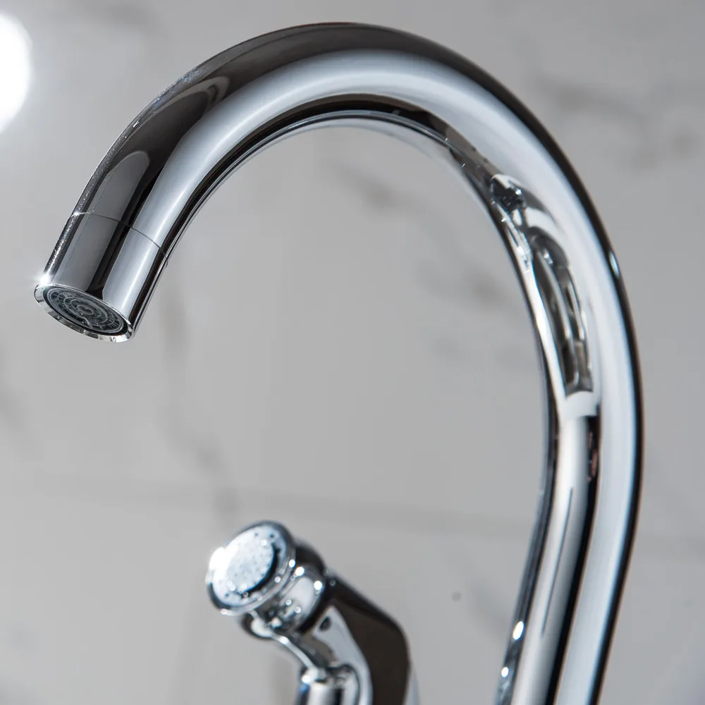 Spring Style Kitchen Faucet Brushed Nickel Faucet Pull Out All Around Rotate Swivel 2-Function Water Outlet Mixer Tap Torneira31