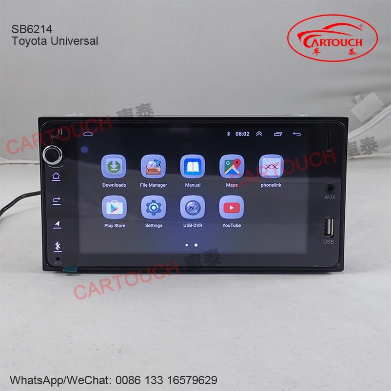 Best Cartouch Android 8.1 car dvd for toyota corolla 2 Din Universal car radio with navigation Bluetooth Wifi car stereo gps player 1