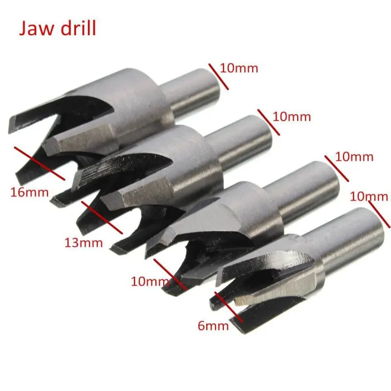

8Pcs Carbon Steel Carpentry Wood Plug Cutter Cutting Tool Drill Bits Straight Tapered Set  Woodworking Tool  Round Shank 2016