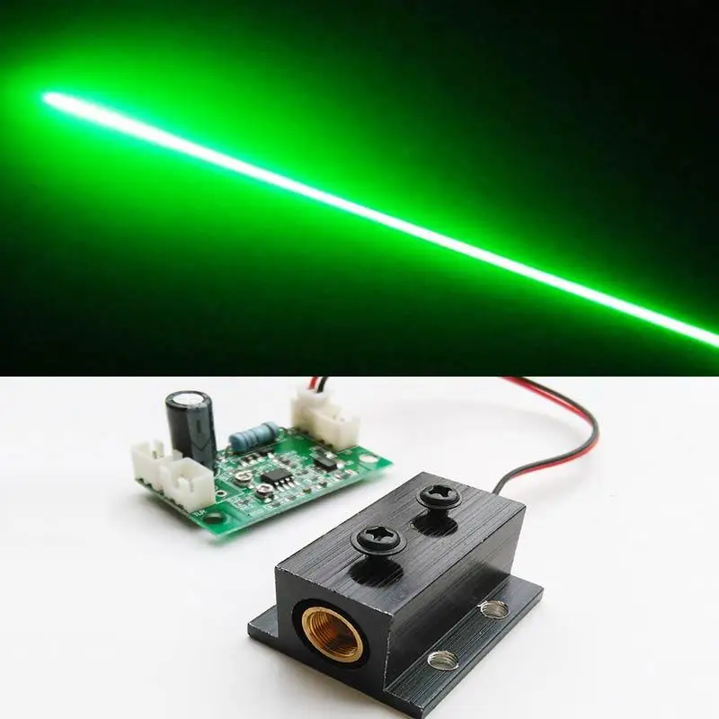 532nm Diode Laser 100mW Green Laser Diode Module with Heat Sink and DC