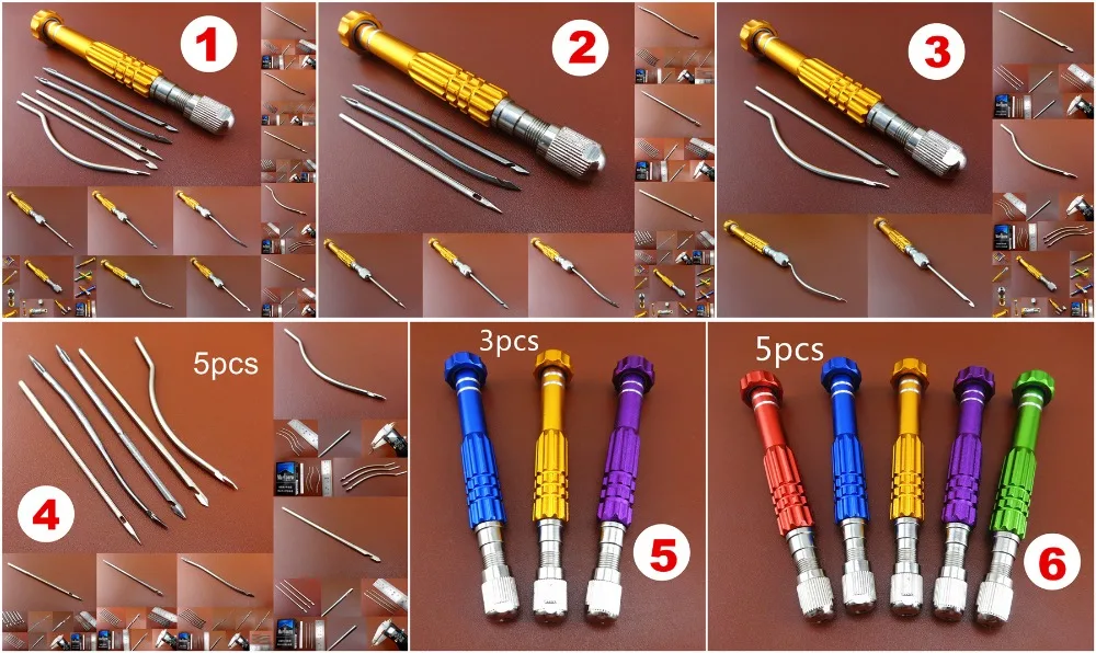 6 видов кожевенного ремесла шитья шила замок крючок с защелкой игла