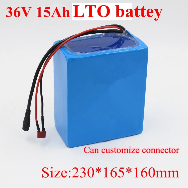 Литий-титанатный аккумулятор LTO 36 в 15 Ач BMS 15S для велосипеда скутера резервное