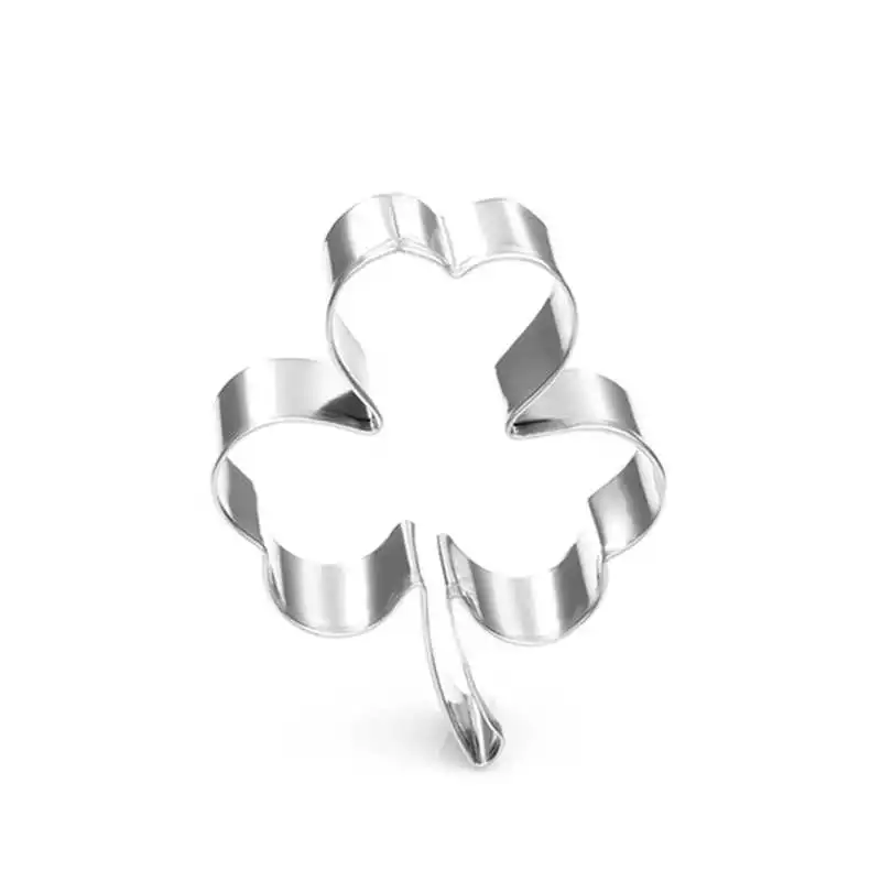 

TTLIFE Stainless Steel Clover Shape Biscuit Mould Fondant Cake Mold DIY Sugarcraft 3D Pastry Cookie Cutters Cake Decorating Tool