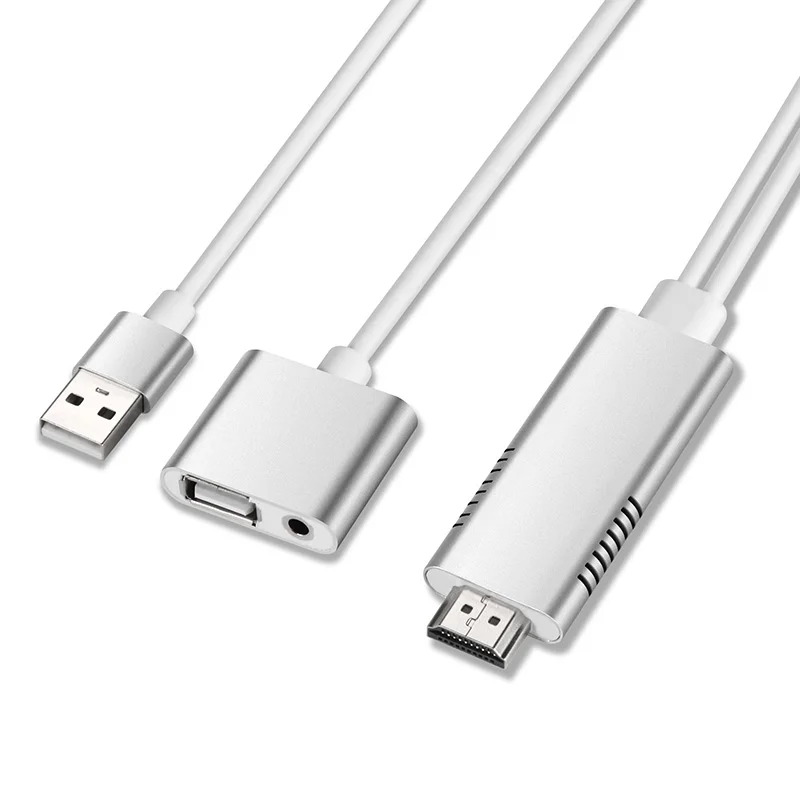 متعددة الوظائف HDMI دونغل HD التلفزيون كابلات منتجات APPLE USB الروبوت شاشة الإنعكاس 1080 P التلفزيون مربع ل iphone 6s plus iphone 7 7 زائد ipad