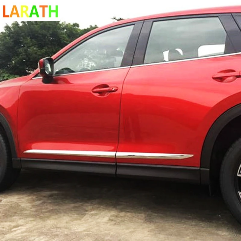 Новинка для Mazda CX-5 CX5 2017 2018 ABS хромированный боковой корпус молдинг крышка отделка