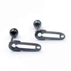 Individuality Punk Rock Man Women Pin Shape Stainless Steel Stud Earrings Wholesale Unisex Paper Clip Girl Boy Piercing Jewelry