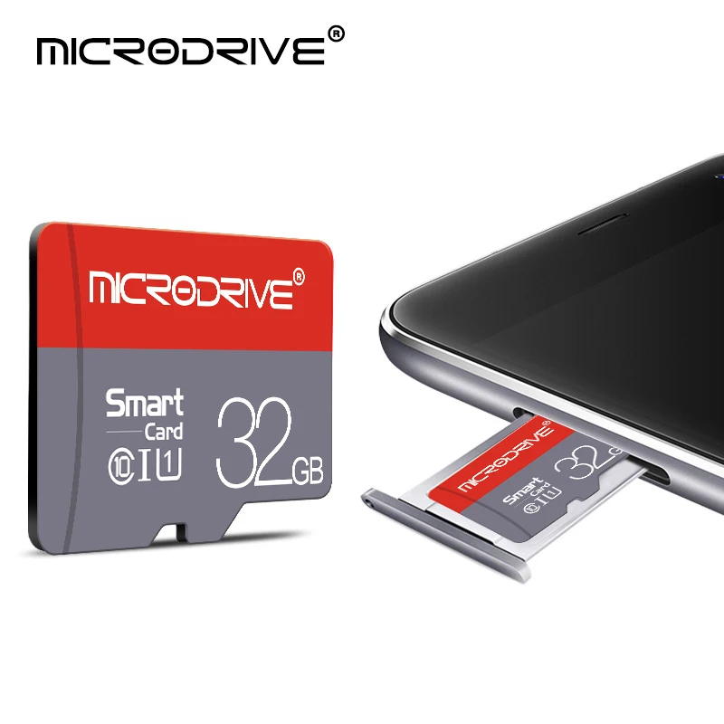 Бесплатный адаптер SD Class 10 micro SD карта 4 ГБ 8 ГБ 16 ГБ 32 ГБ 64 ГБ Флэш-накопитель флеш-карта Карта памяти MicroSD TF карта