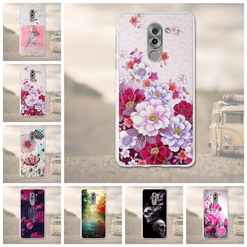 

For Coque Huawei Honor 6X Case Huawei Mate 9 Lite Case 5.5 Soft Silicone TPU Cute Cases For Huawei Honor 6X GR5 2017 Back Cover