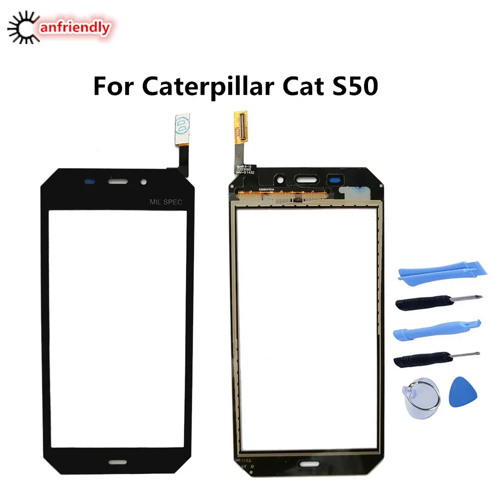 5 шт./лот для Caterpillar Cat S50 S 50 сменный сенсорный экран сенсорная панель аксессуары