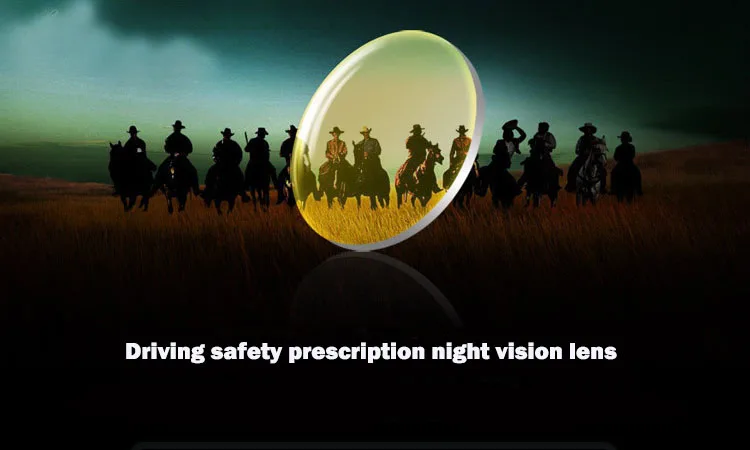 US $22.79 Bclear 149 Night Vision Polarized Yellow Myopia Lens Driver Safe Driving Special Lens Customized Prescription Diopter Lenses