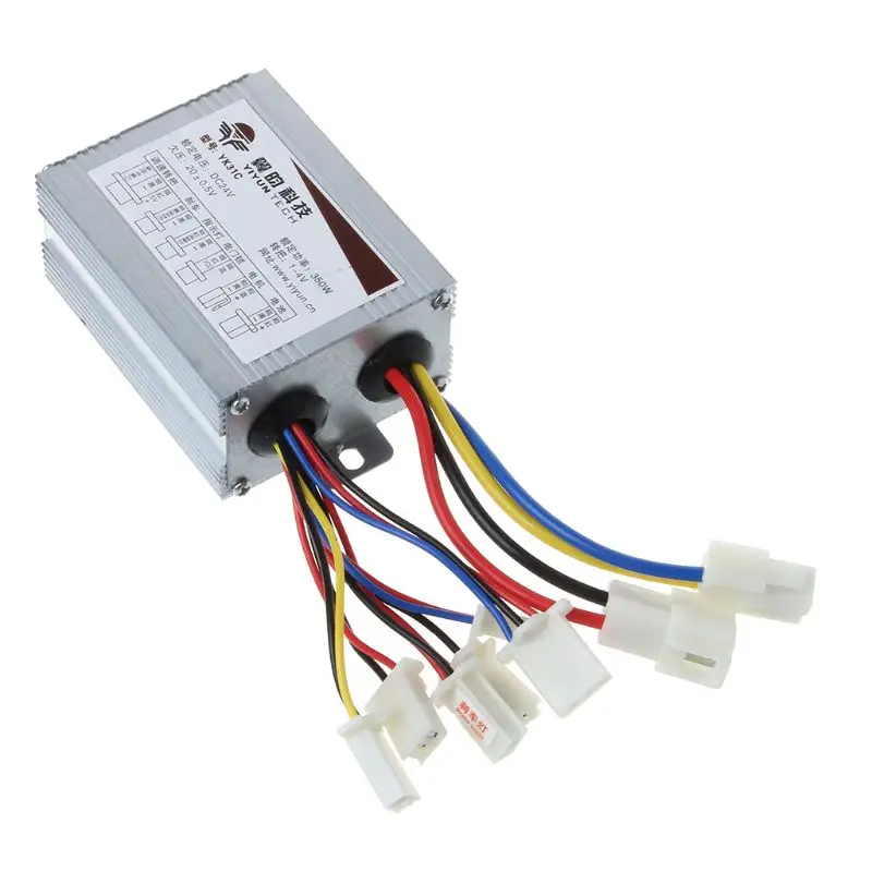 

DC24V 350W Brushed Controller Motor Foot Pedal In/Off Switch Wiring Electric Bike Scooter Speed Control