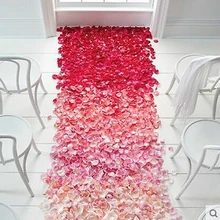 200 шт. Лепестки Роз Для Свадебные Украшения 16 Цвет Дешевые Искусственные Цветы Полиэстер День Рождения Украшения Лепестки Роз