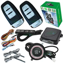 passive keyless entry&push button stop start engine system smart key identification recognized remote start stop engine alarm
