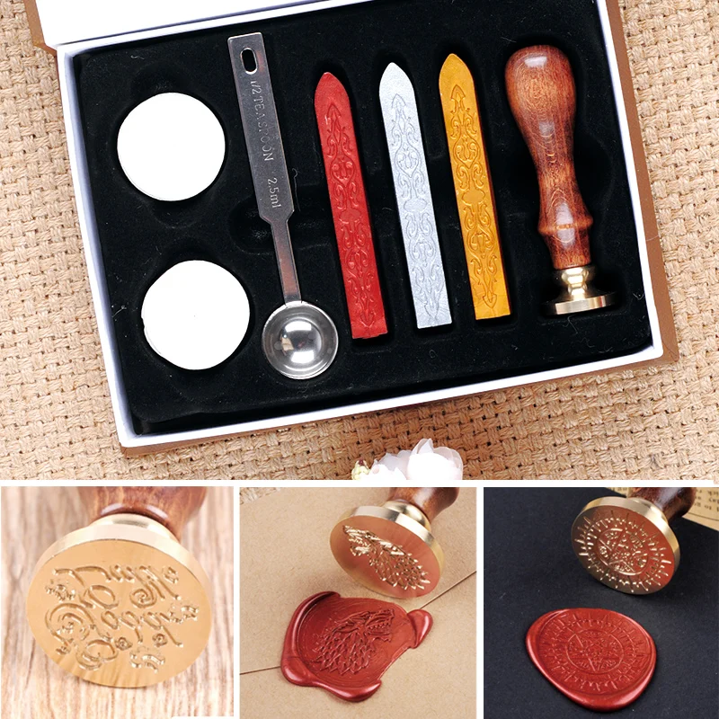 

Customized Sealing Wax Stamp Make Individuality Copper Stamp For Gift Box Document Envelope Sealed Seal stamp set accessories