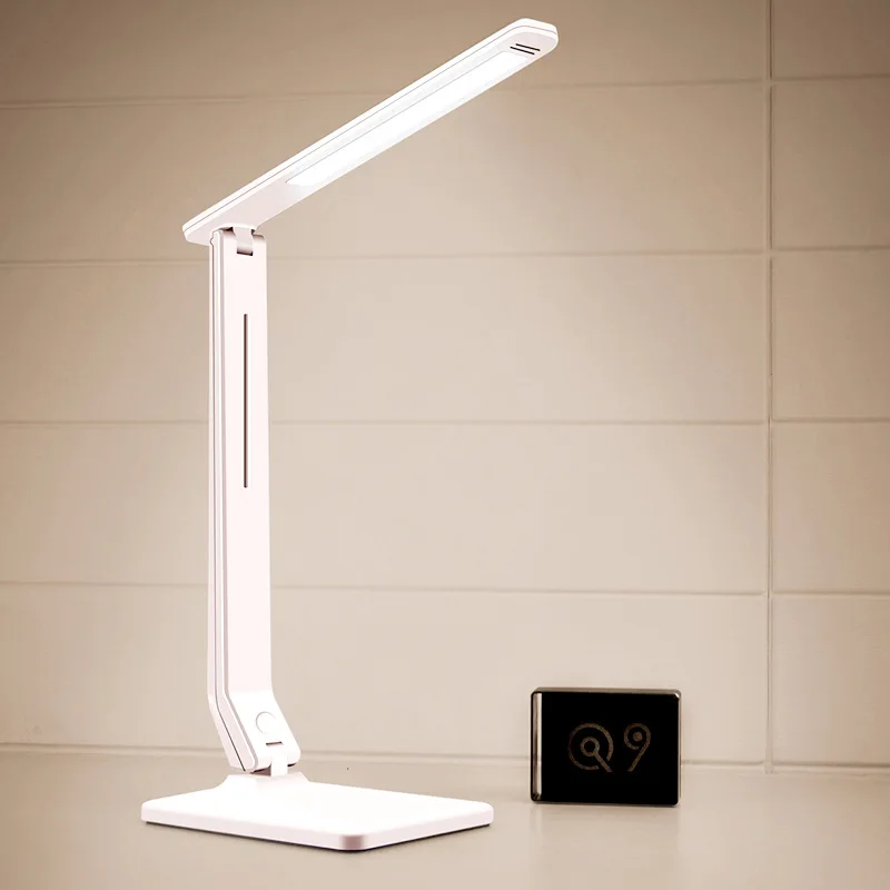 

57leds Eye care desk lamp student learning reading light plug-in dimming and color adjust folding table lamp