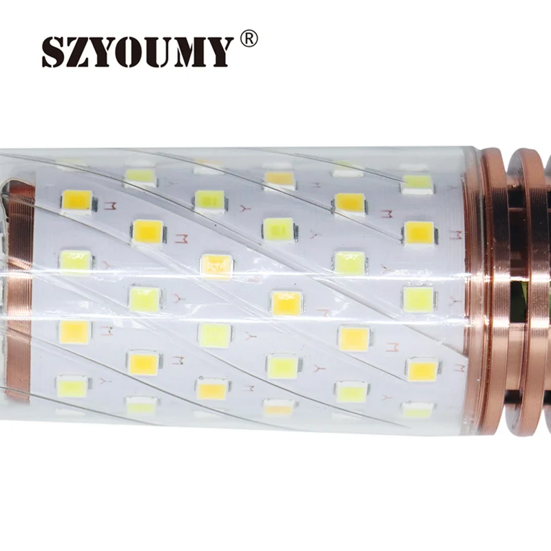 SZYOUMY E27 E14 светодиодный свет лампы SMD 2835 12 Вт 60 Светодиодный S 16 Вт 84 светодиодный S светильники 220 В лампы кукурузы свечки 50 шт