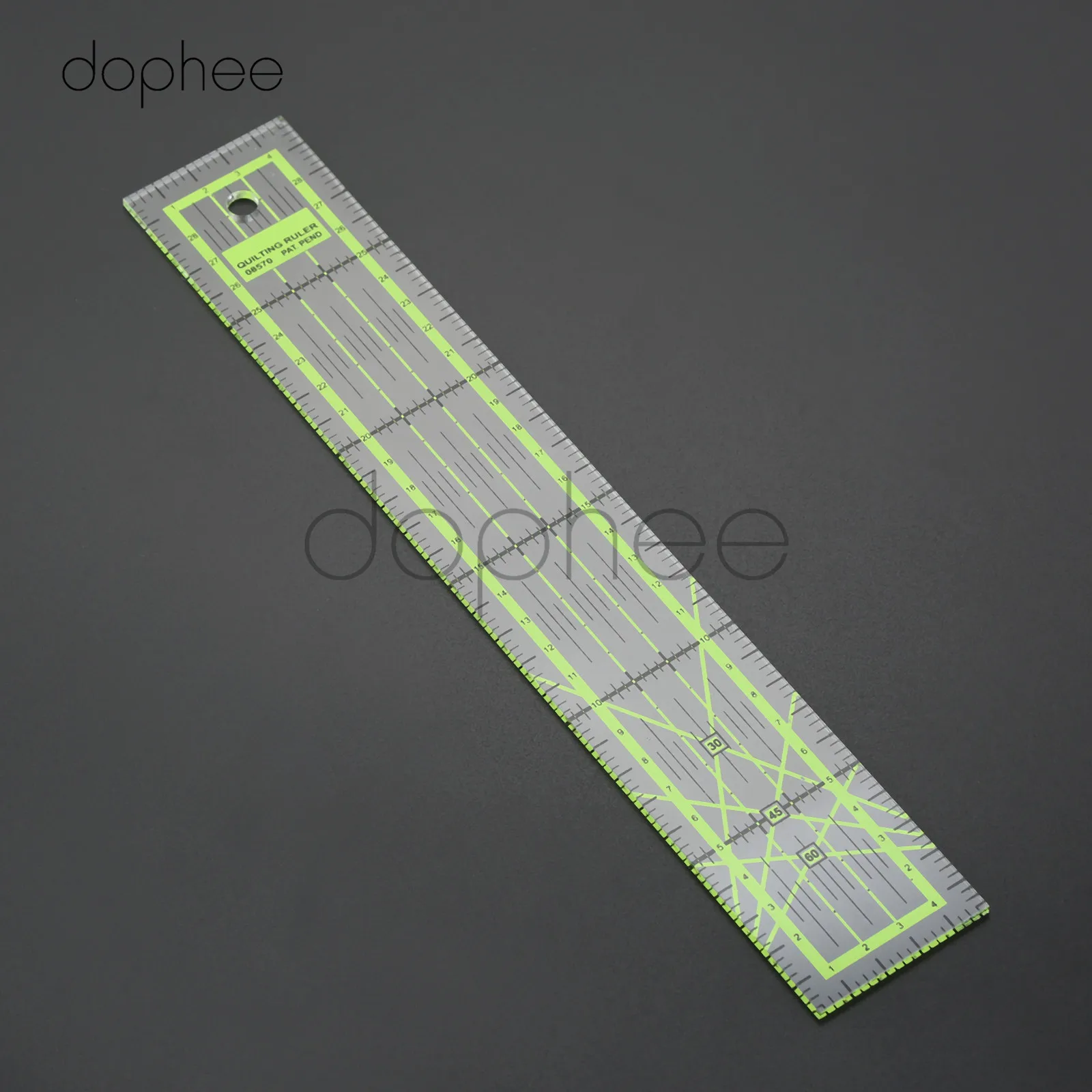 dophee 1pcs 5*30cm Patchwork Ruler Aligned Quilting Ruler Grid Cutting Craft Scale Rule Tailor Handmade Cloth Tools