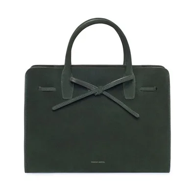 Mansurstudio женская сумка из искусственной замши, женская кожаная Замшевая сумка от солнца, garviel Замшевая сумка - Цвет: dark green L