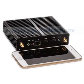 

Eglobal Mini Computer Lowest Fanless Mini PC Celeron N2810 Intel SOC Barebone Dual Core Palm Computer Alloy ITX Case HDMI 1080P