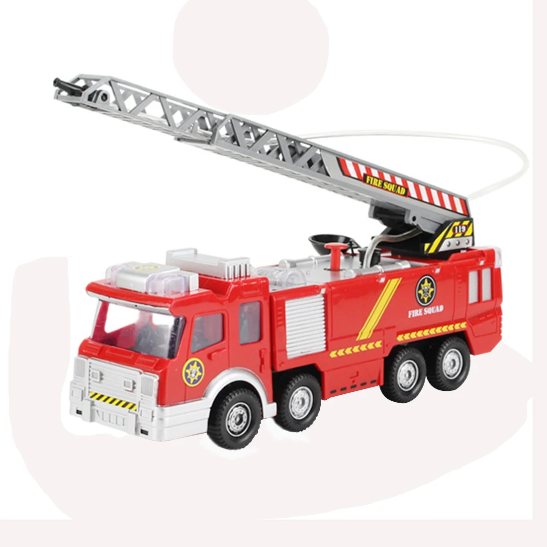 

Surwish Pretend Play Firemen 385G Water Spray Fire Fighting Truck with Lights Jupiter Fire Engine for Kids Learning Playing