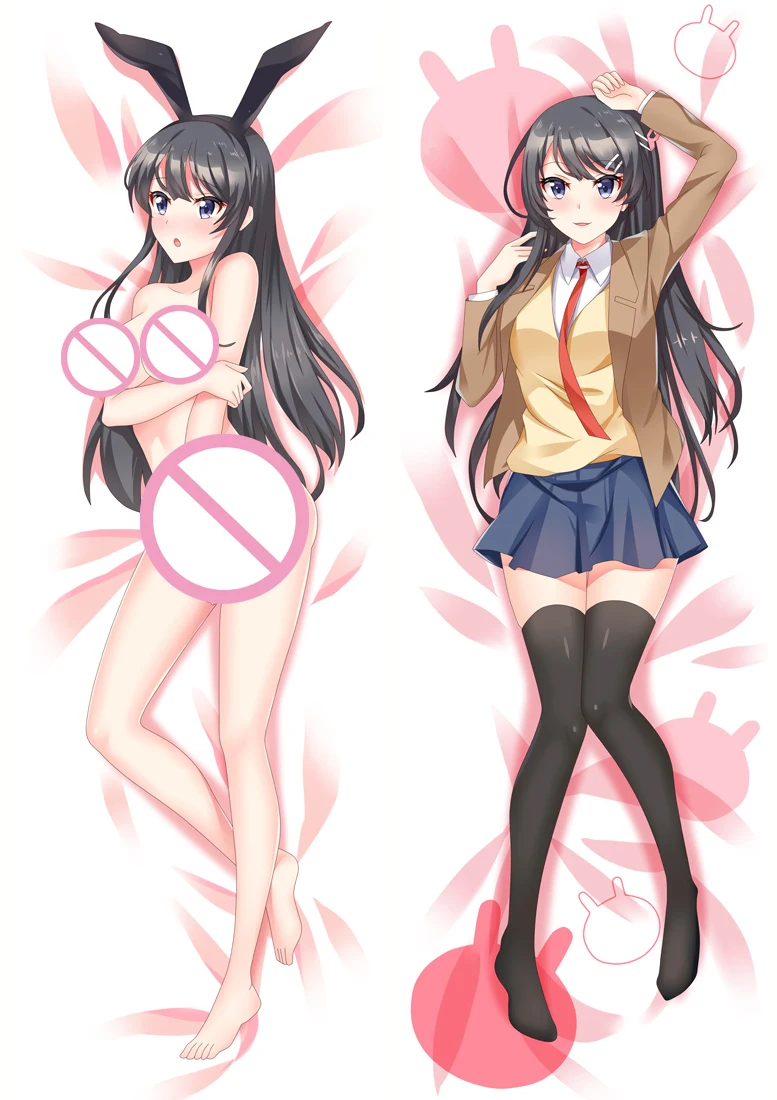 Чехол для подушки Dakimakura декоративный Подушка с изображением кролика девочек 2019
