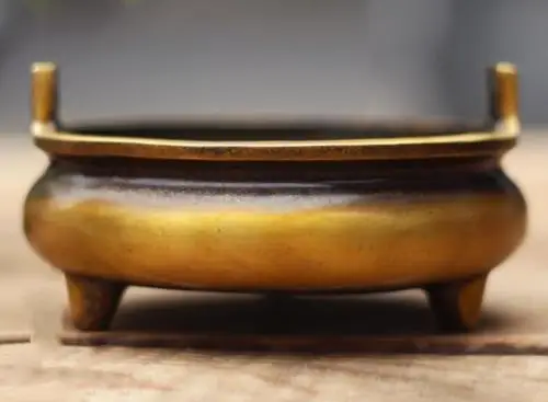 Горячая китайская Бронзовая курильница w династии Мин XuanDe Mark NR/XY6