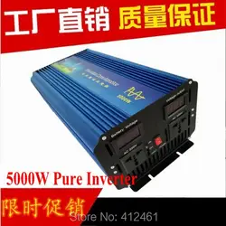 5000 Вт Чистая синусоида Инвертор 10000 Вт Пик (DC12v до 220 В) для ветра и система солнечной энергии инвертор Onda sinusoidale
