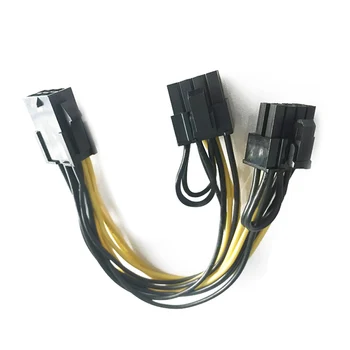 

CPU 6 Pin To Graphics Video Card PCI Express Power Splitter Cable 6Pin Female Double 8Pin Male EM88