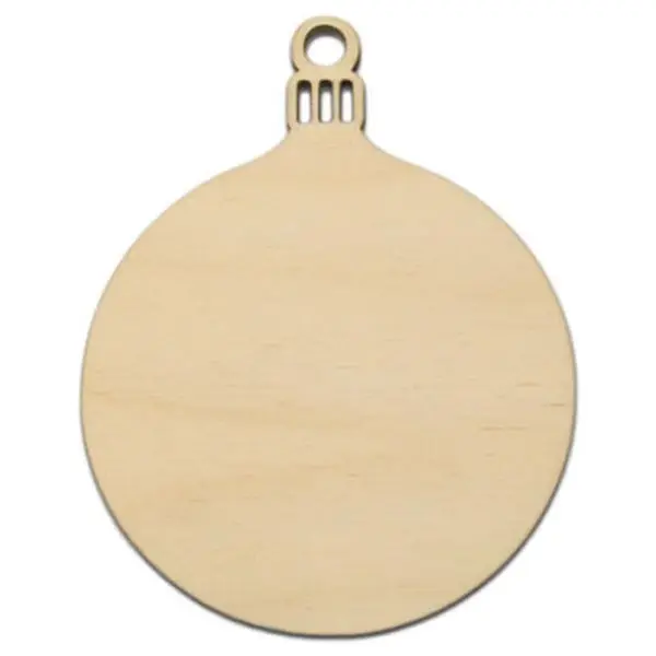 UESH-10pcs деревянная круглая безделушка, висящая Рождественская елка, незаполненные украшения, Подарочная бирка