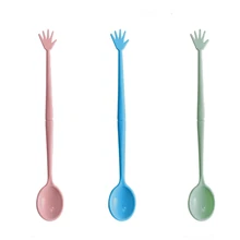 3 шт./компл. 2 в 1 пластиковая ложка Вилка двойная головка использование вилки для фруктов ложки кухонные инструменты ложка для риса пластиковая ложка
