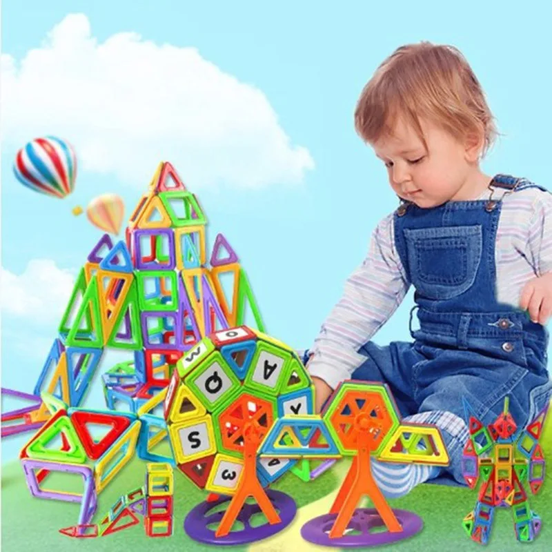 

312/345Pcs Magnetic Blocks Construction Enlighten Assembly Model & Building Block Plastic Technic Brick Educational Kids Toy