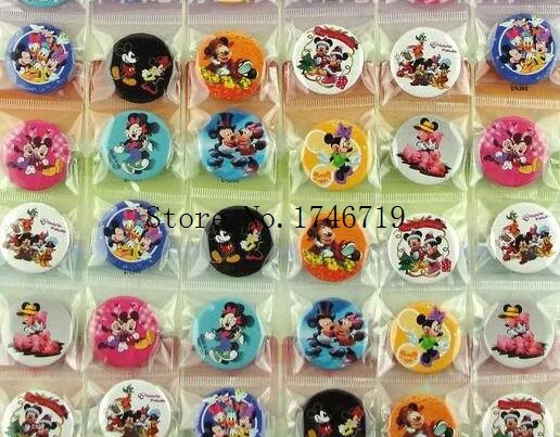 

Hot Sale 48 pcs/set Cartoon Minnie Badges 3cm Cartoon Brooch Button Badge Pin,Kids Party Gift X-86