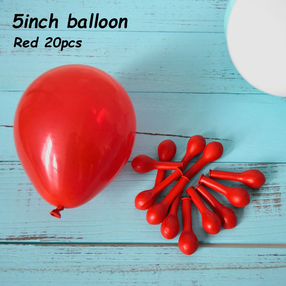 5 дюймов маленький 20/30 шт. круглый, из латекса вечерние воздушные шары, хороший подарок на день рождения, Свадебные украшения гелий надувные водушные шары расходные материалы - Цвет: Red