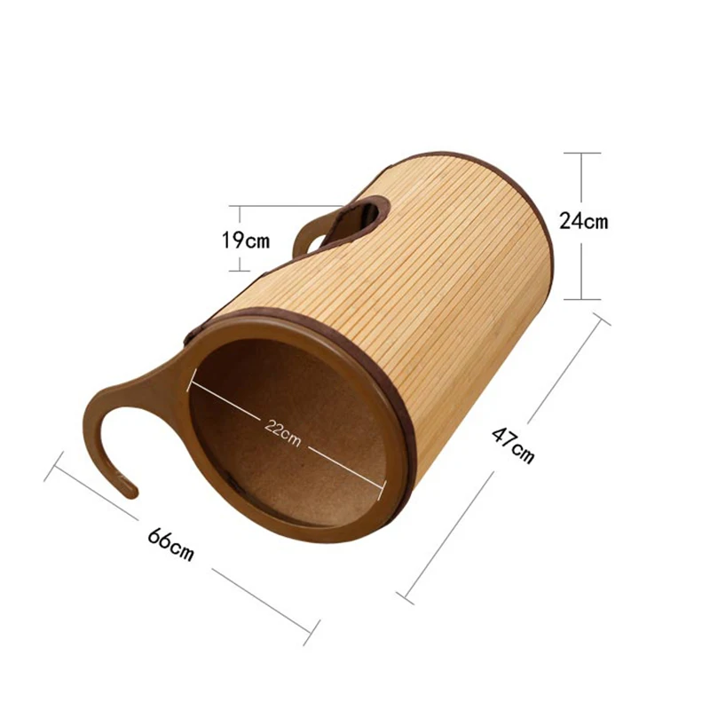 Natural Bamboo Radiator Cat Bed Home Tent Cat Tunnel Toys Hanging Wall Cat House Mat Habitat Cat Scratch Board Toys Pet Products6