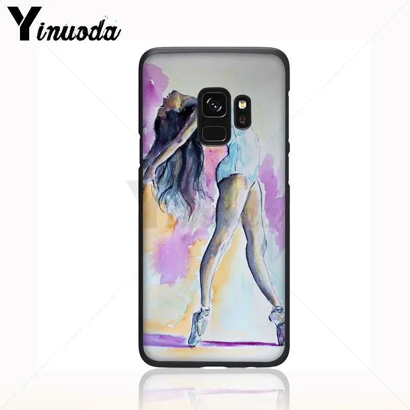 watercolor painting ballet girls