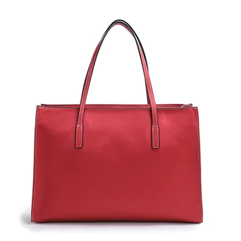 

2019 Genuine Leather women's Handbag Big Bag Vintage natural Leather Bag Shoulder Bag luxury shopping bag tote Horizontal