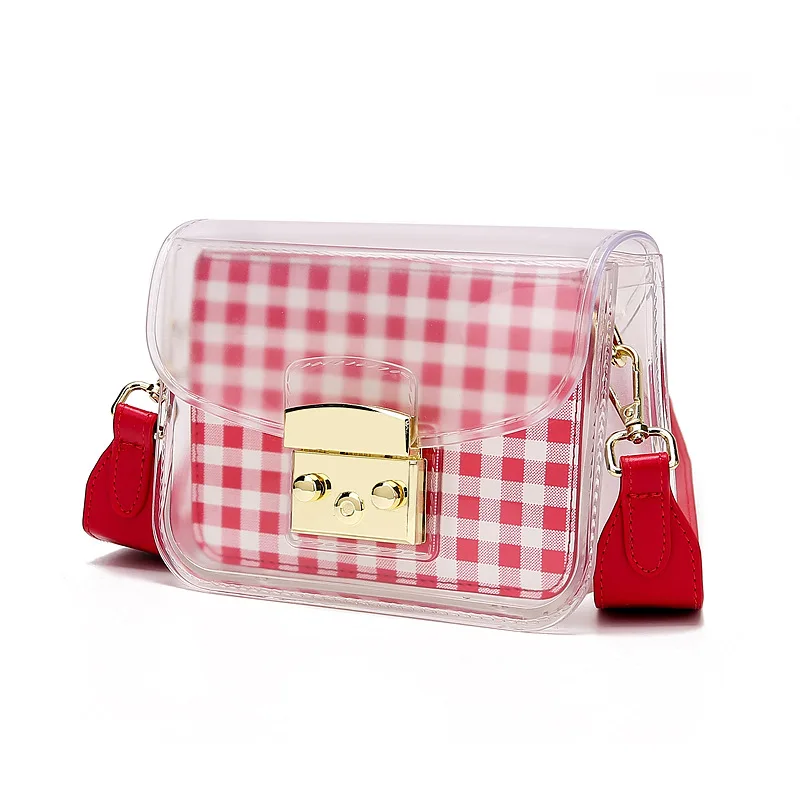 

Ougger Crossbody Bags for Women with Wide Shoulder Strap Fashion Style Black Flap Bag PVC for Shopping