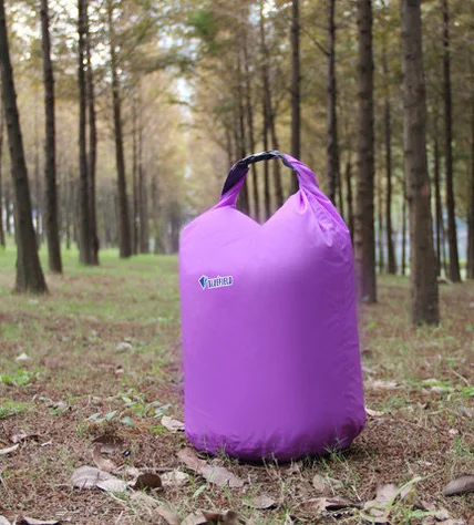 Открытый плавательный водонепроницаемый мешок кемпинг рафтинг хранения сухой мешок с регулируемым ремешком крюк 10л 20л 40л - Цвет: Purple 10L