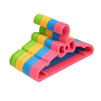 

10 Pcs Children's Hangers Cute Bow Children's Hangers Solid Plastic Hangers Kids Home Hangers Clothes Hanging Racks
