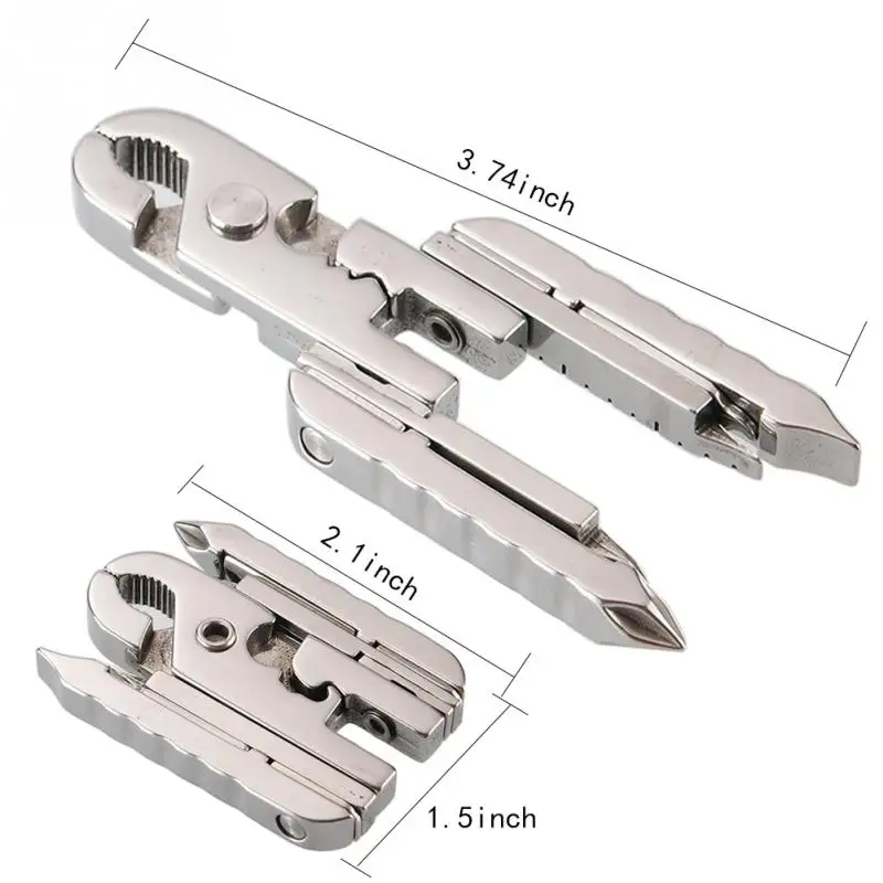 Многофункциональные карманные мини складные плоскогубцы, портативные ручные инструменты для улицы, Проволочная отвертка, нож, пила, брелок для выживания, многофункциональный#20