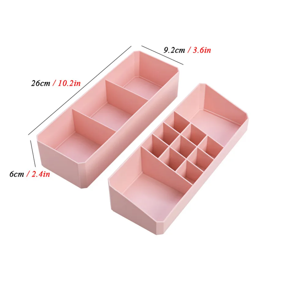 Cosmetic Storage Box Makeup Organizer Brush Lipstick Holder Desk Bathroom Make Up Organizer Display Case5