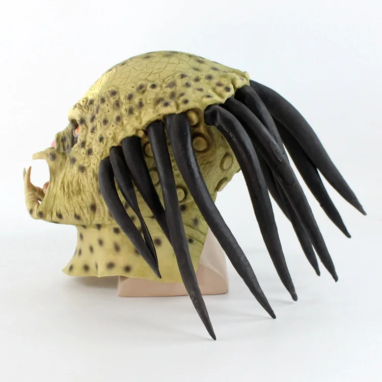 Чужой против. Хищник Косплэй латекс Xenomorph queen маска животного унисекс шлем реквизит Хэллоуин вентилятор Прямая поставка