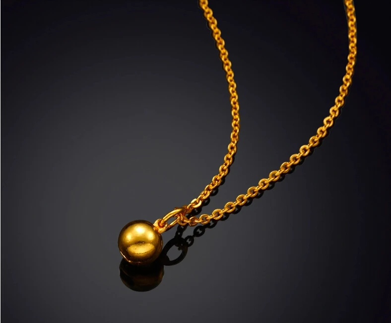 Pure 24K Solid 999 Yellow Gold Pendant / Small bell Pendant / 0.75gin