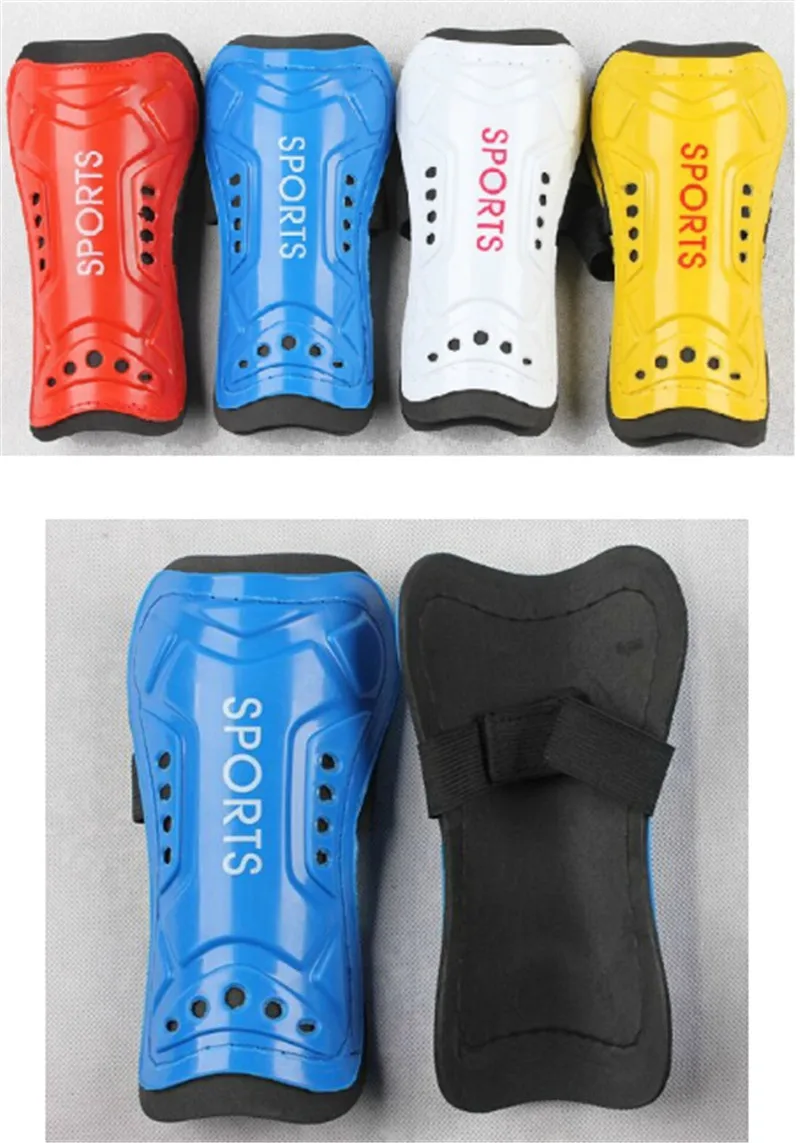 1 Pair Light Soft Foam Football Shin Pads Soccer Guards Sports Leg Protector Free Shipping JDS