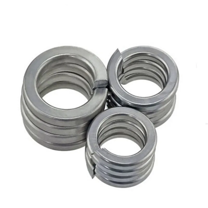 100 Pcs  Stainless steel coated spring washers 