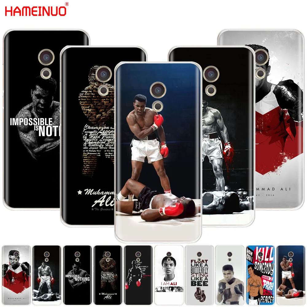 

HAMEINUO Muhammad Ali boxing champion Cover phone Case for Meizu M6 M5 M5S M2 M3 M3S MX4 MX5 MX6 PRO 6 5 U10 U20 note plus